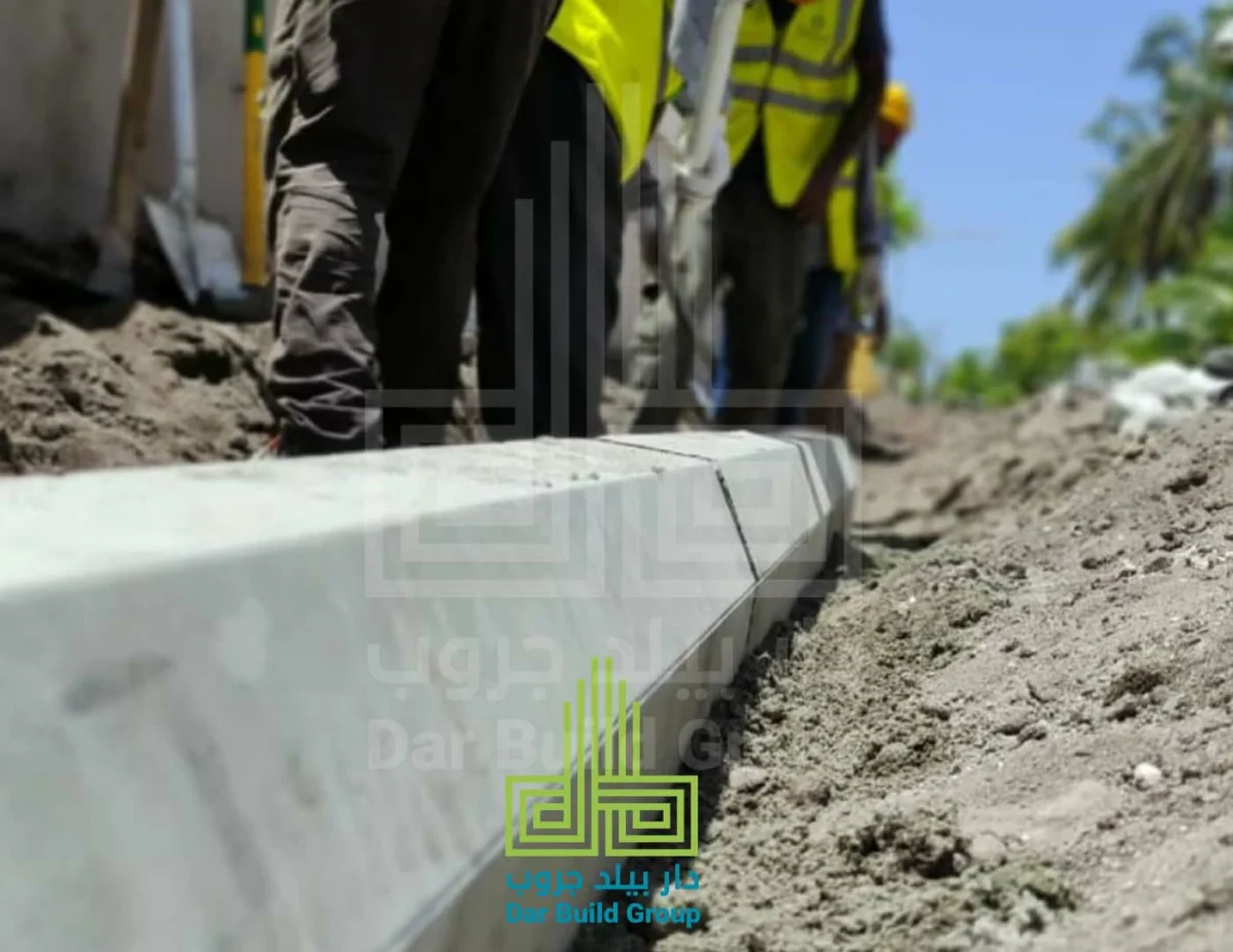 Concrete Kerb Stone 100×30×15×12 cm - Dar Build Group
