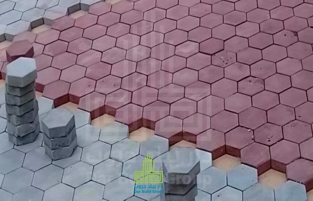 Hexagonal Interlock 8 cm thick hexagonal interlock