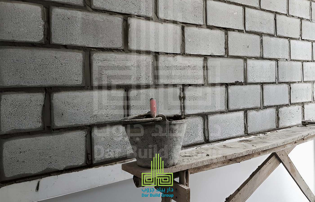 الطوب الأسمنتي المصمت 25×12×6 سم - دار بيلد جروب